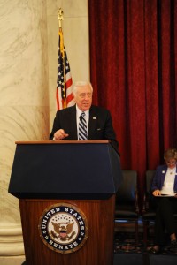 House Democratic Whip Steny H. Hoyer speaking during Public Policy Day 2016